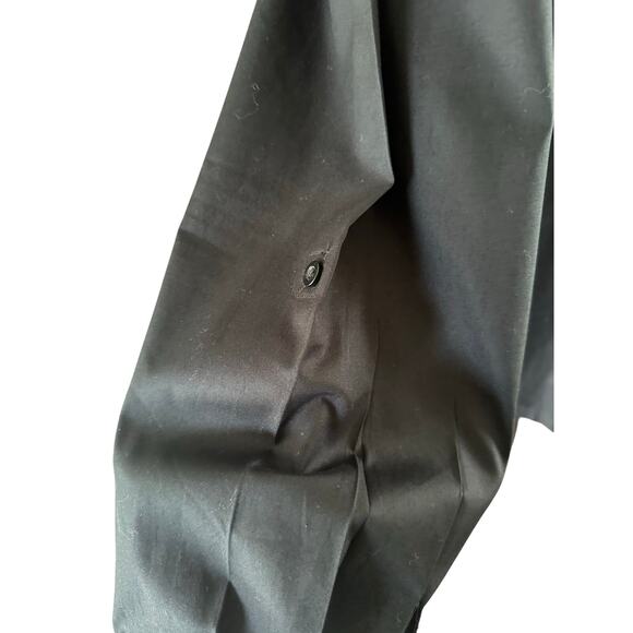 Chico’ Stretch No-iron Black Top with Collar & Covered Buttons - Size 3 - Picture 4 of 7